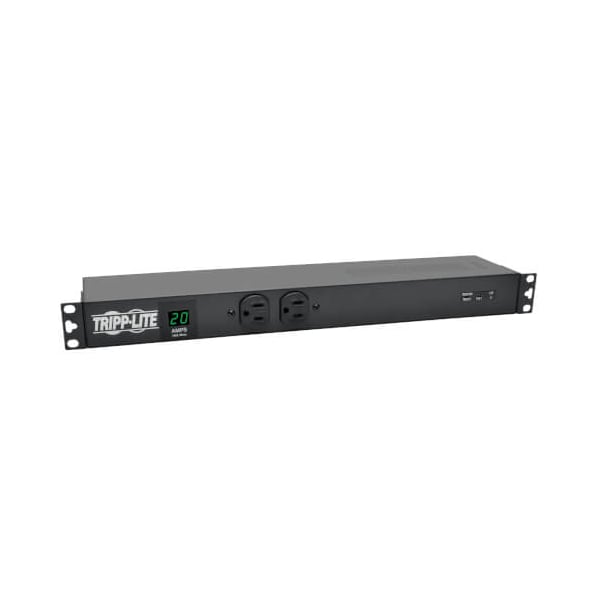 Tripp Lite PDU, Surge, Local Metered, (2) 5-15R, (12) 5-15/20R, 5-20P, L5-20P, 15 ft. PDUMH20-ISO - main